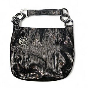 MICHAEL KORS - Black Leather Extra Large Hobo Shoulder Bag - WITH HANG TAG
